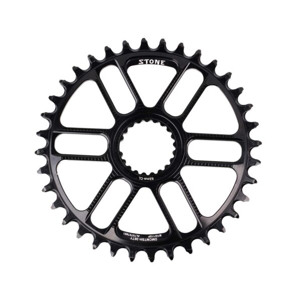 DJC Stone Round Chainring Shimano M9100 M8100 M7100 M6100 30T 48T Direct Mount Upgrade your biking experience with the DJC Stone Round Chainring designed for Shimano XT M8100, XTR M9100, SLX M7100, M6100, MT-900 Crank. Made of Aerospace Aluminum 7075-T651, this chainring offers high precision and durability. Enhance your performance with its narrow and wide wolf tooth design, reducing chain drop and noise. Ensure compatibility with 9/10/11/12-speed setups. Package includes 1 bike Chainring and 1 Chain Connector.