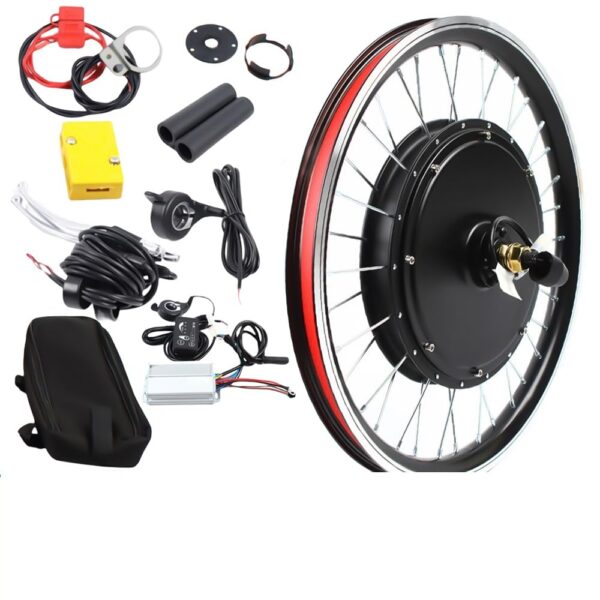 Electric Bicycle Wheel Kit Rear Wheel 36V 250W E Bike Conversion Kit Brand Upyouths Size 20 Features High speed Motor Pedal Auxiliary Sensor Upgrade your bike with the Electric Bicycle Wheel Kit from Upyouths. This kit features a powerful 48V 1000W brushless motor for speeds up to 50km/h. Enjoy pedal assistance and switch modes easily. Make sure to check battery compatibility for optimal performance. Kit includes motor, controller, electronic power brake, thumb throttle, LED display screen, and more.