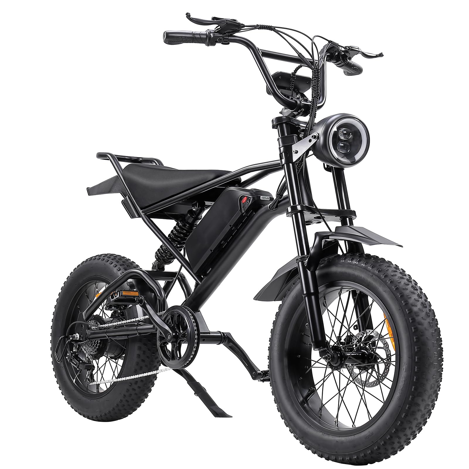 Electric Bike Fat Tire Electric Bicycle 20' x 4.0' Ebike for Adults ...