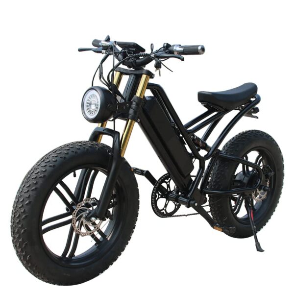 Electric Bike for Adults 20 x 4.0 Fat Tire E Bike 48V 1000W Motor 28MPH Snow Beach Mountain E Bike with 48V 17.5h Battery Explore the outdoors with this Electric Bike featuring a 48V 17.5Ah battery, 1000W brushless motor, and 4.0 fat tires for stable traction on various terrains.