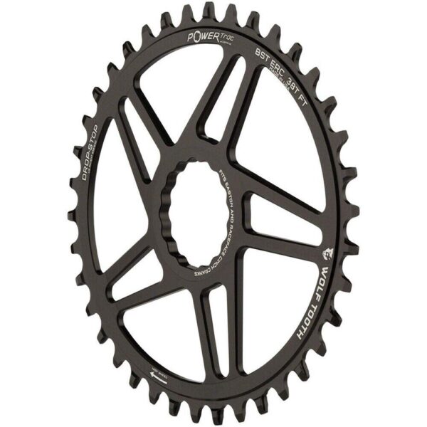 Elliptical Gravel Road Bike Direct Mount Oval Chainring for Easton and Race Face Cinch 42T Wolf Tooth Size MTB Upgrade your bike with the Wolf Tooth Elliptical Gravel Road Bike Chainring. Designed for Easton and Race Face Cinch, this 42T chainring features Drop-Stop technology for optimal performance. Made in the USA from 7075-T6 aluminum, it's compatible with various chain profiles, ensuring a smooth ride.