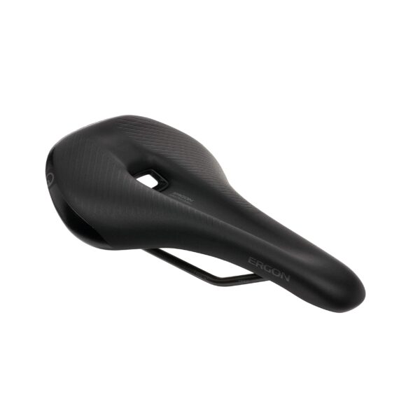 Ergon Mens Sm Pro Bicycle Saddle Brand Ergon Size MEN SM Lightweight 245g Orth cell Inlays Flattened Rear Y Shape The Ergon Men's SM Pro Bicycle Saddle is the top choice for long-distance rides. Designed with OrthoCell inlays for optimal pressure distribution, a flattened rear, and a Y-shape for unrestricted movement. Weighing only 245g, this saddle ensures comfort and performance for mountain biking professionals.