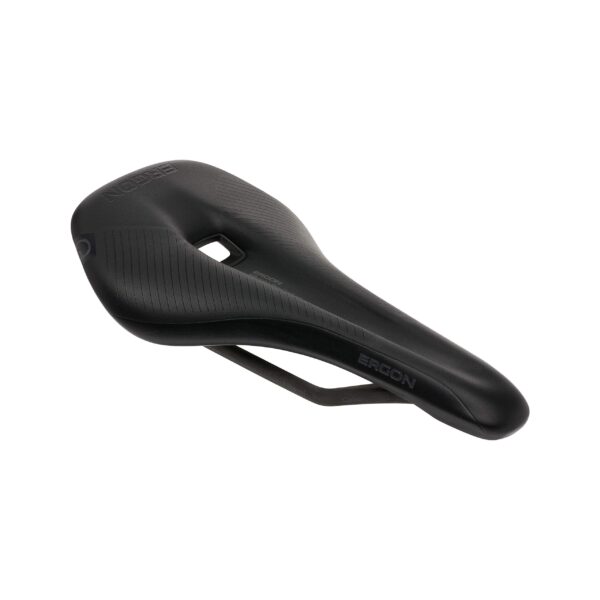 Ergon SR Pro Carbon Mens Lightweight Carbon Saddle Orthocell Inlays Relief Channel Cut out Y Shape 175g Experience ultimate comfort with the Ergon SR Pro Carbon Men's bike saddle. Featuring carbon rails and a carbon Composite shell, this saddle is designed for optimal pressure distribution. The Orthocell-inlays provide maximum comfort, while the relief channel with a cut-out ensures even pressure distribution. The Y-shape design allows for freedom of movement, making it ideal for low riding positions. Weighing only 175g, this saddle is the perfect combination of comfort and performance for road biking.