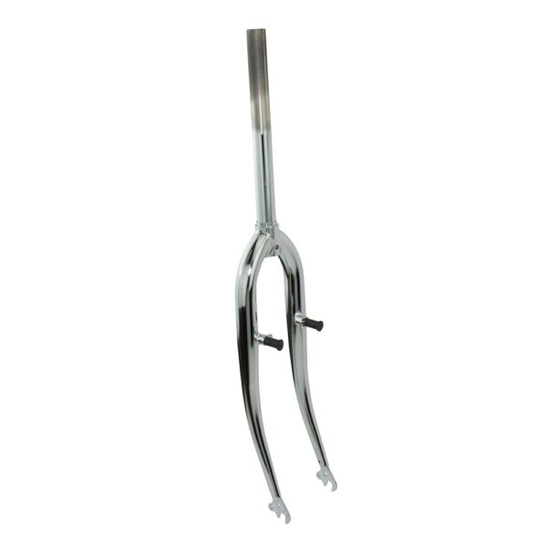 Fenix 26 Steel M.T.B. Fork Pivot Chrome 1 Threaded Mountain Bike Replacement Upgrade your mountain bike with the Fenix 26' Steel M.T.B. Fork. Made of durable steel with a chrome finish, this threaded fork is designed for a smooth ride.