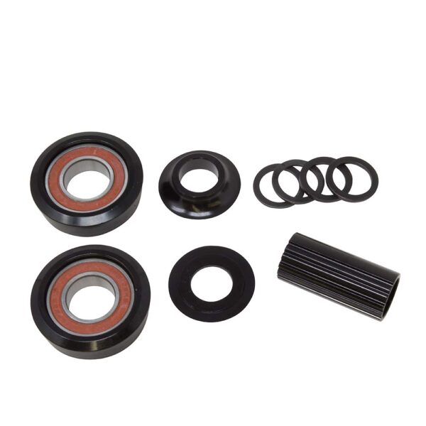 Fenix American Bottom Bracket Set 22mm Black Sealed Bearings Enhance your biking experience with the Fenix American Bottom Bracket Set. This complete kit features a 22mm spindle type with sealed bearings for smooth rides. Upgrade to this durable black set from Fenix Cycles today!