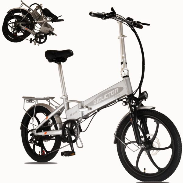 Folding Electric Bike for Adults Ebike 550W Motor 40MPH with 48V 10.4Ah Battery 20 7 Speed ebikes Experience the thrill of the Folding Electric Bike with a 550W motor, 48V battery, and 7-speed gears. Enjoy speeds up to 40-60 mph, 40-60 miles range, foldable design, and color LCD display for a safe and comfortable ride.