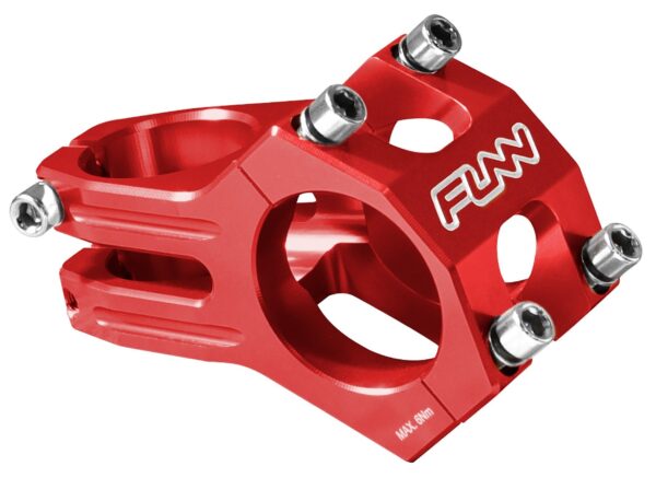 Funn Funnduro MTB Stem 31.8mm Bar Clamp Ultralight Tough Alloy Bicycle Stem Mountain BMX Bike The Funn Funnduro MTB Stem is a precision-engineered, versatile mountain bike stem designed for enduro, freeride, trail riding, XC, and downhill. Crafted from high-quality aerospace 6061 alloy, this stem is both lightweight and durable. Choose from a variety of colors to match your style and enjoy reliable performance on challenging terrain.