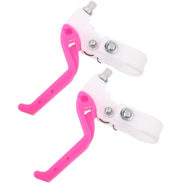 Garneck Kids Bike Brake Kit Brake Handle 1 Pair Childrens Cycle Brake Handles Replacement Rosy Bike Breaks Bike Brake Lever Easily control your child's bike with Garneck Kids Bike Brake Kit. Made of durable ABS plastic, these lightweight and sensitive brake levers ensure safety. Universal fit for most handlebars. Install quickly for a worry-free ride!