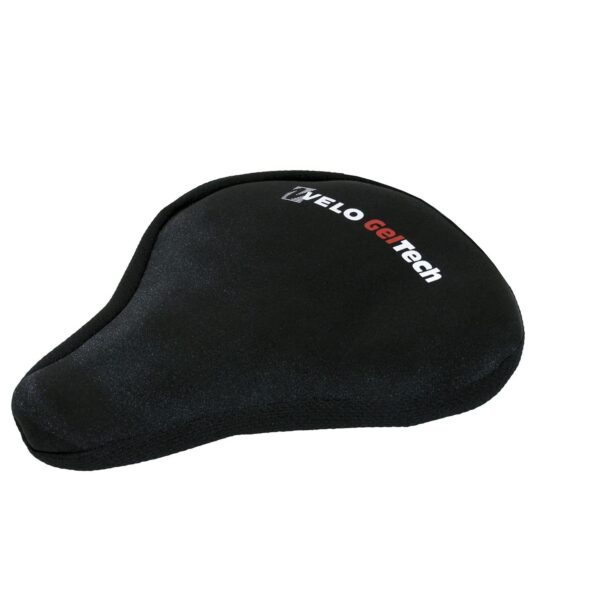 Gel Tech Bicycle Seat Cover Standard Black Large VELO Outdoor Recreation Product Transform your old bicycle seat into a comfortable saddle with the Gel Tech Bicycle Seat Cover from VELO. Featuring an anatomic formed gel inlay, this cover provides ultimate comfort for your rides. Package includes: 35.306 L X 19.05 W X 7.62 H (Centimeters), 0.6 Pounds. Origin: China.