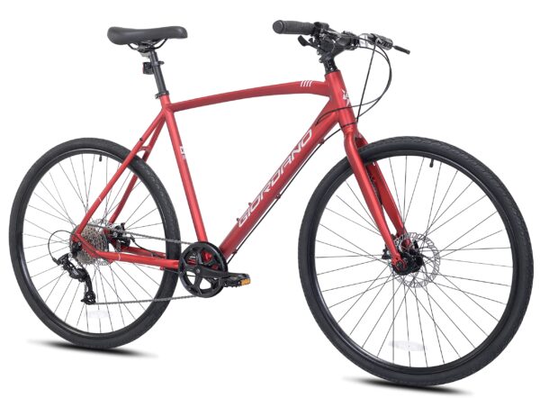 Giordano H2 Mens Hybrid Bike 7000 Series Aluminum Frame Microshift 9 Speed Drivetrain Experience the ultimate hybrid biking with the Giordano H2. Featuring a 7000 series aluminum frame, Microshift 9 Speed Drivetrain, and Front/Rear Disc Brakes, this bike offers comfort and performance in one sleek package.