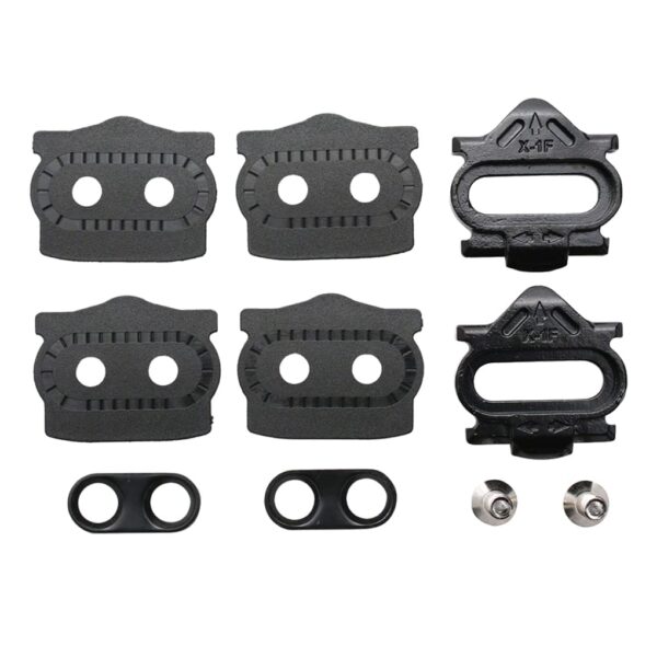 HT Components X1 Cleats Black X1F 8 Degree Float Brand HT Size Upgrade your cycling experience with HT Components X1 Cleats in Black. This Cleat Kit, designed for HT pedals, offers smooth pedal engagement and 8-degree float for optimal performance.