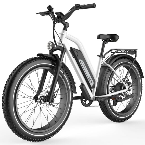 Himiway Cruiser Electric Bike 750W 60MI 48V 17.5Ah Battery 26x4 Fat Tire 350LBS Payload 25MPH Top Speed 7 Speed UL Certified Experience ultimate freedom with the Himiway Cruiser Long Range Electric Bike. Ride up to 60 miles in pure electric mode or over 60 miles in pedal assist mode with its powerful Samsung/LG 48V 17.5Ah battery. Conquer any terrain with the 750W motor and 350lbs payload capacity. Perfect for mountain adventures, city commutes, or daily rides. Enjoy peace of mind with a 2-year warranty and lifetime service support.