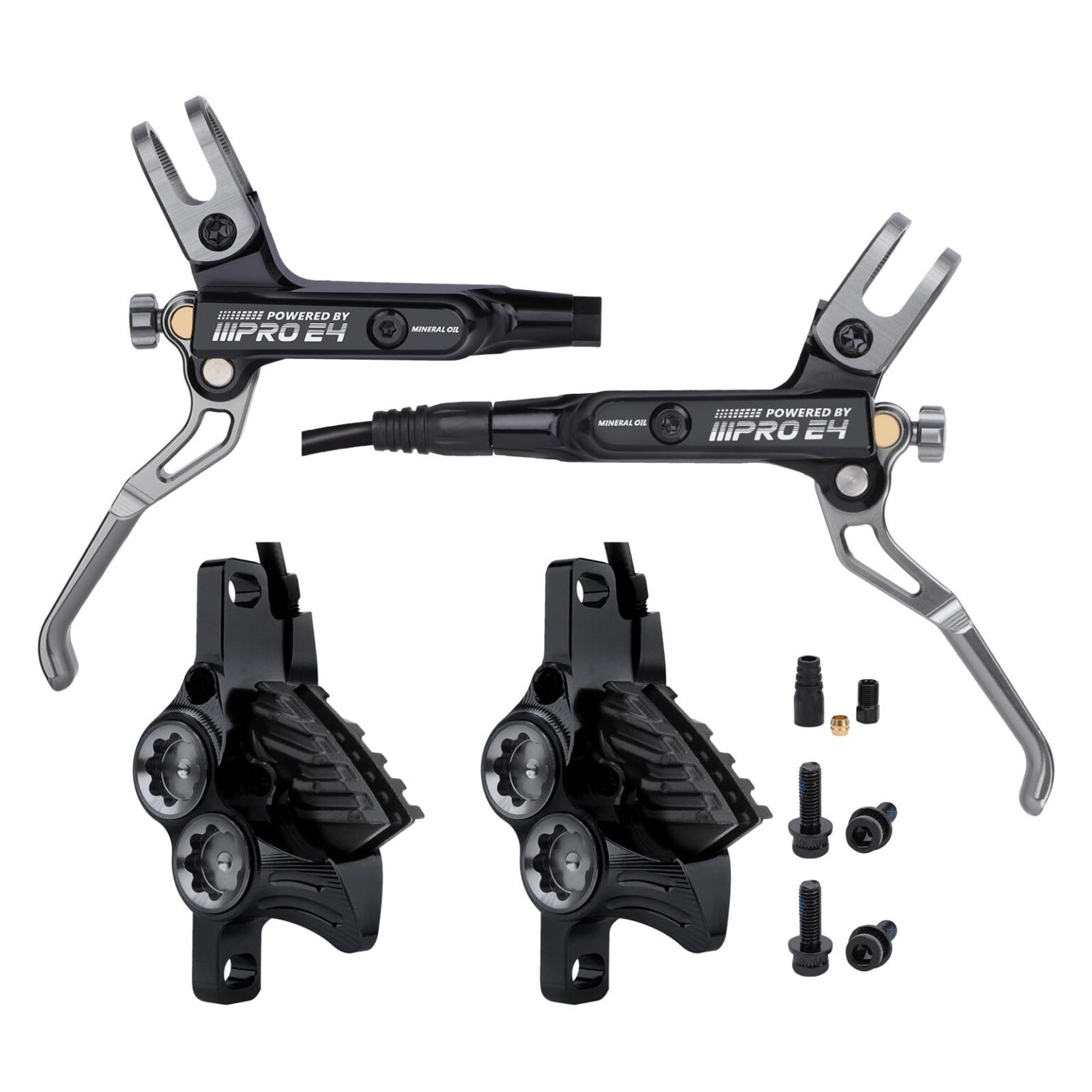 IIIPRO E4 Mountain Bike 4 Pistons Hydraulic Disc Brake Set Aluminium iiipro-e4-mountain-bike-4-pistons-hydraulic-disc-brake-set-aluminium