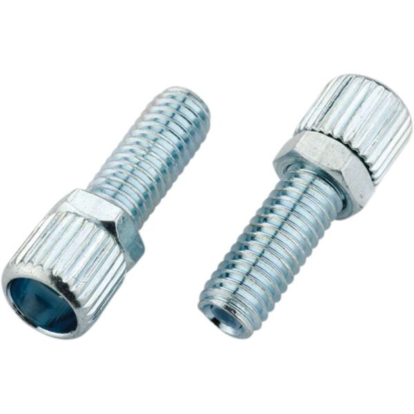 Jagwire Cable Adjuster Bolt M6 x25 Silver Alloy 6mm Barrel Bag25 Enhance your bike's performance with Jagwire Cable Adjuster Bolt M6. Made of durable silver alloy, this pack of 25 features a 6mm adjusting barrel for precision tuning. Upgrade now!