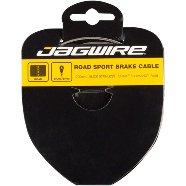 Jagwire Unisex Adult Stainless Steel Brake Cable 1.5mm x 13.8 Shimano Compatible Silver Upgrade your brake system with the Jagwire Unisex Adult Stainless Steel Brake Cable. This 1.5mm cable, 13.8 inches long, is compatible with Shimano systems. Enjoy smooth braking performance with its slick processing. Color: Silver.