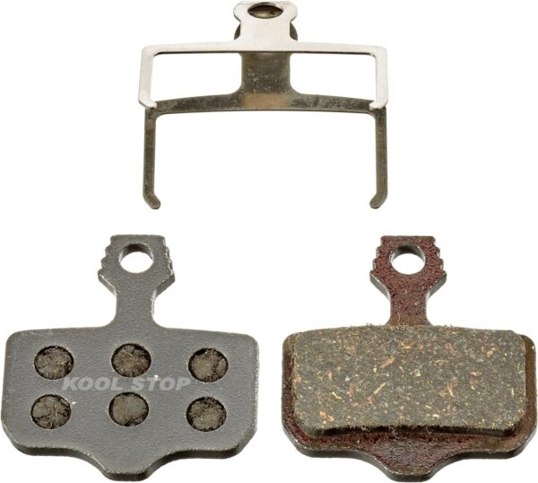 Kool Stop Scheibenbremsbelage Disc Brake Pads Ceramic Barrier Vehicle Brake Pad USA Enhance your e-bike's performance with Kool Stop Disc Brake Pads. Featuring a ceramic barrier for heat reduction, these pads ensure optimal braking. Made in the USA.