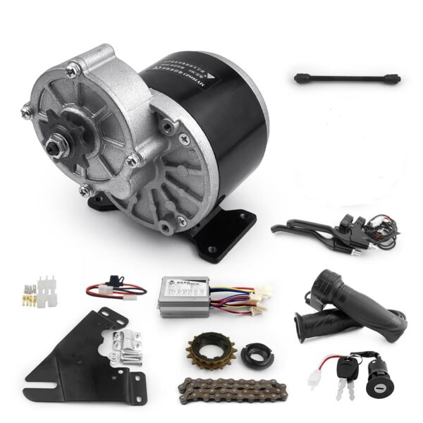 L faster Electric Motorized Drive Bike Conversion Kit E Bicycle 24V 36V 350W DIY Set Upgrade your bicycle with the L-faster Electric Bike Conversion Kit. Includes motor, chain, freewheel, controller, and more. Max speed: 30-35km/h. Suitable for 20'-28' bikes.