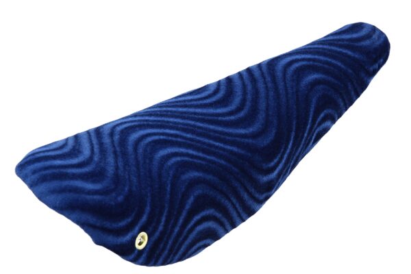 Lowrider 16 Banana Saddle Velour Blue Bike Seat Bicycle Part Upgrade your bike with the Lowrider 16' Banana Saddle Velour Blue. Made of high-quality velour material, this bike seat is designed for comfort and durability. With a length of 14 3/4' and a width of 4 3/4', it offers a perfect fit for your cycling needs. Enhance your riding experience with this stylish and functional bicycle part.