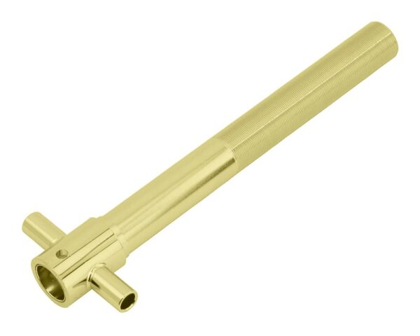 Lowrider Bike Spring Fork Steering Tube 22.2 8 12 Gold Enhance your ride with the Lowrider Bike Spring Fork in stunning Gold. Featuring a Threaded 1 Inch Steerer and durable Steel construction, this fork offers a total length of 10 inches. Upgrade your bike with style and quality.