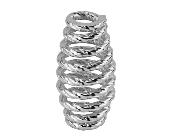 Lowrider Twisted Spring Fork Spring Chrome 90x45mm Steel Universal Enhance your bike with this Lowrider Twisted Spring Fork in Chrome. Universal fit, 90x45mm, steel construction. Elevate your ride today!