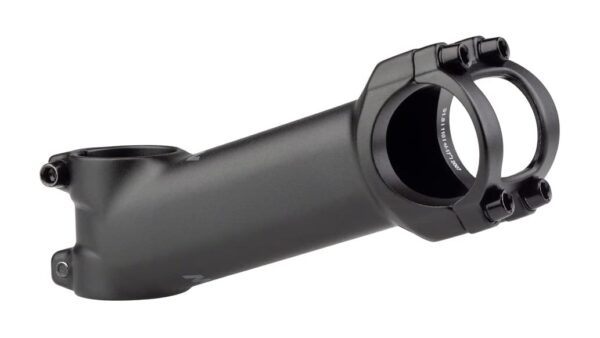 MSW 17 Stem 110mm 31.8 Clamp 17 1 18 Aluminum Black 1 Elevate your cycling experience with the MSW 17 Stem. Crafted for strength and precision, this stem is tested to ISO 4210 Mountain standards. Enjoy easy installation with the 4-bolt faceplate design. Available in various sizes for a custom fit.