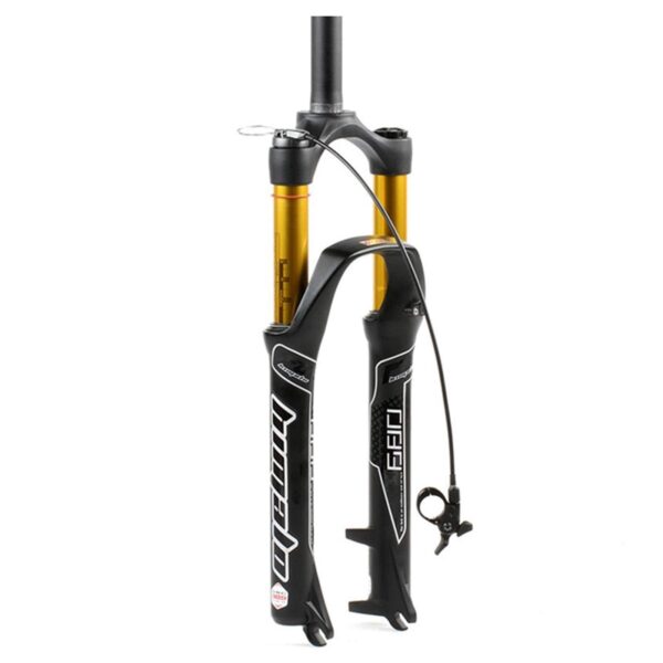 Mountain Bike Suspension Fork 26 27.5 29 Inch Bike Air Fork Travel 110mm Magnesium Alloy Bicycle Front Fork 1 18 Straight Quick Release Brand HIMALO Size 26 Enhance your biking experience with the Mountain Bike Suspension Fork from HIMALO. Compatible with 26/27.5/29-inch disc brake mountain bikes, featuring dust-proof and shoulder control features. Includes remote control and 160mm disc brake.