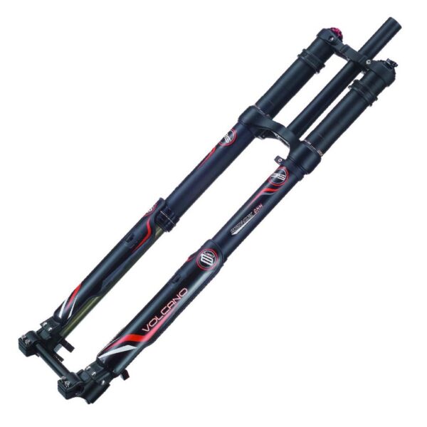 NBPOWER Electric Bicycle Front Fork DNM USD 8S Air Suspension 203mm Travel 242627.5 inch Enhance your riding with the NBPOWER Electric Bicycle Front Fork DNM USD-8S. Weighing 3.5 KG, this fork offers a smooth 203mm travel suitable for 24/26/27.5-inch wheels. Crafted with AL-7075 material, this fork features a coil spring inner structure, adjustable preload/rebound/air pressure, and disc brake compatibility for DH riding.