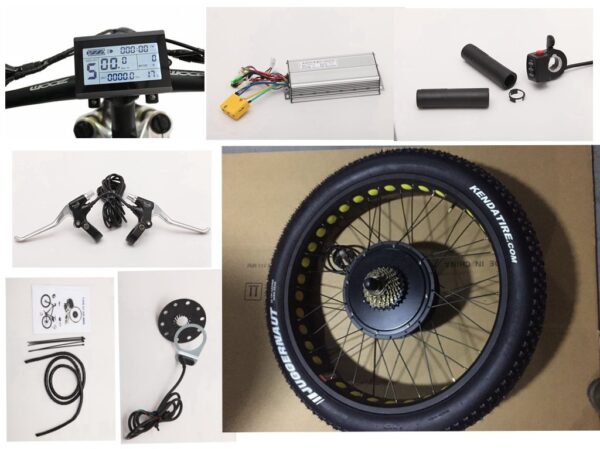 NBpower 26 x 4.0 48V 1500W Electric Fat Bike Kit with LCD Display Upgrade your electric fat bike with the NBpower 1500W conversion kit. Includes a powerful motor, sturdy wheel, high-quality controller, and multifunction LCD display.