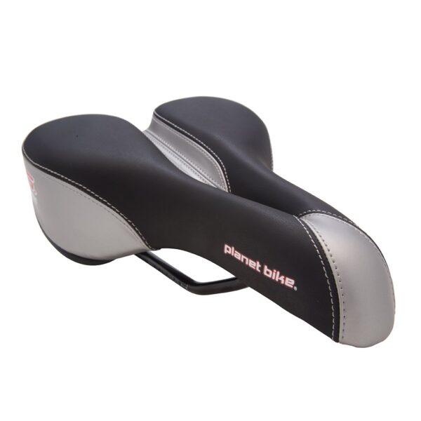 Planet Bike A.R.S. Classic Bike Seat for Men Black Silver Foam Padding Anatomic Relief Weather Resistant Cover Experience ultimate comfort with the Planet Bike A.R.S. Classic bike seat designed for men. Featuring foam padding, anatomic relief, and a weather-resistant cover, this seat ensures a comfortable ride in any condition.