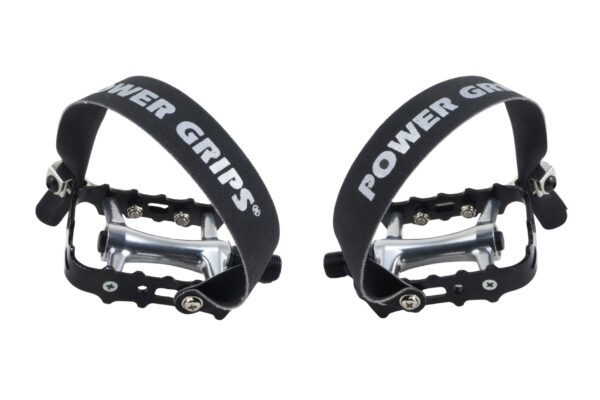 Power Grips High Performance Pre Assembled StrapPedal Kit by Power Grips Size Includes standard length power grips straps and hardware Sealed bearings Lightweight pedal 350 gramspair Enhance your cycling experience with the Power Grips High Performance Pedals. This kit includes black Power Grips' straps attached to high-performance, lightweight, all-metal pedals. Enjoy hands-free, easy exit for increased power on all terrains without the need for special shoes.