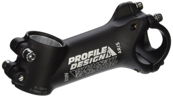 Profile Designs Aris OS Bike Stem 115 Degree x 100 NT 1 18 Inch Shot Peen Matte Black Enhance your cycling experience with Profile Designs Aris OS Bike Stem. Crafted from 3D forged 6061-T6 aluminum, this stem features a 115-degree rise and a 100mm length for optimal performance. Available in a sleek matte black color, this stem is designed with a 31.8mm clamp diameter for stability. Weighing between 155-175 grams, it offers both durability and lightweight construction. Upgrade your ride with the Profile Designs Aris OS Bike Stem today.