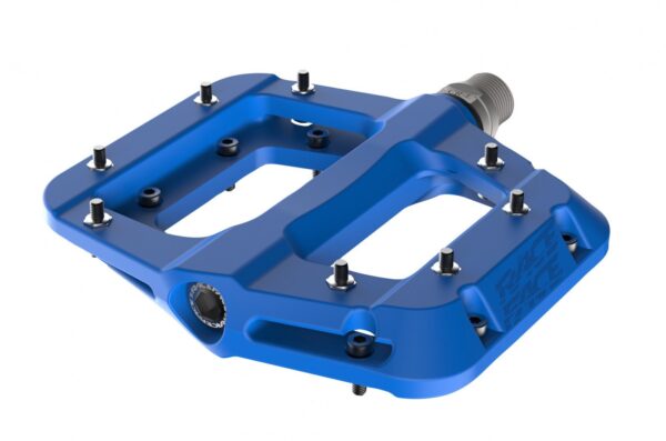 RaceFace Chester Mountain Bike Pedal Size Brand RaceFace Experience stellar grip with RaceFace Chester Mountain Bike Pedal. Tough nylon composite body, replaceable steel pins, and sealed Cro-Mo axle for durability.