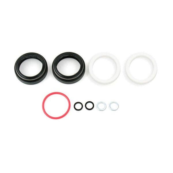 RockShox Dust Wiper Kit 30mm Flanged Low Friction 5mm 10mm Foam Rings MTB Enhance your RockShox suspension forks with the RockShox Dust Wiper Kit. This 30mm Seal Kit includes essential components for repair and maintenance, ensuring optimal performance on your mountain bike adventures.