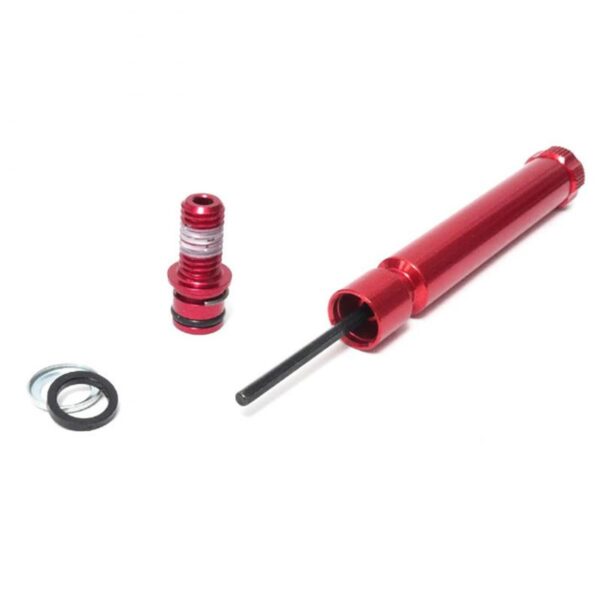 RockShox Rebound Adjuster KnobBolt Kit for SID Reba 08 16 Red Enhance your biking experience with the RockShox Rebound Adjuster Knob/Bolt Kit designed for SID 2008-2012 and Reba 2012 models. Made of durable aluminum, easy to assemble, in vibrant red color. Compatible with various dampers for fork-mounted use.