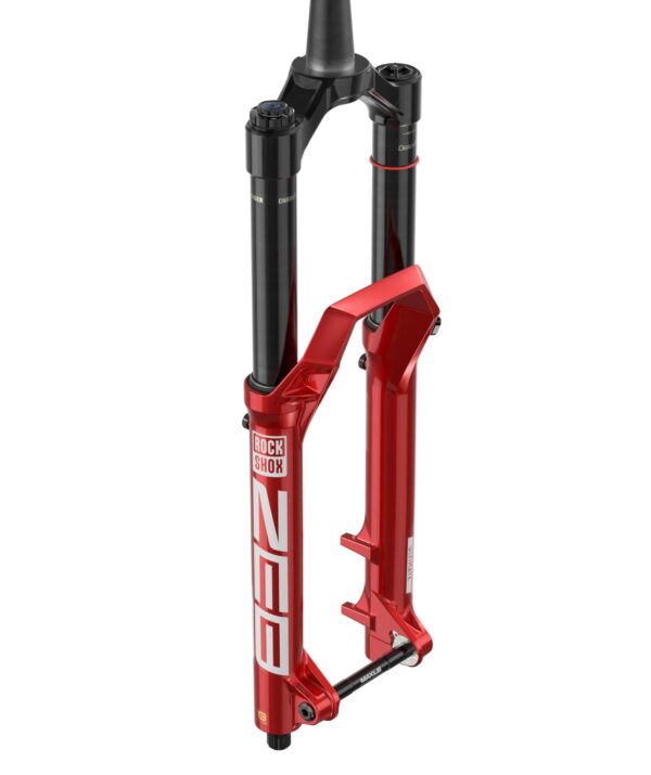 RockShox ZEB Ultimate Charger 3.1 RC2 Suspension Fork 27.5 170 mm 15 x 110 mm 44 mm Offset Red A3 Enhance your biking experience with the RockShox ZEB Ultimate Charger 3.1 RC2 Suspension Fork. Flight Attendant technology offers personalized suspension, while the Charger 3.1 Flight Attendant Damper ensures superior traction and control. Reduced Friction technology and ButterCups feature provide a smoother ride with reduced fatigue. The DebonAir+ Air Spring enhances support and confidence on steep descents.