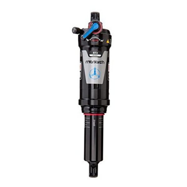 Rockshox Monarch RT3 Soft Pedal 320 Lock Out Force Fork 165 x 386.5 x 1.5 Experience silky smooth travel with the Rockshox Monarch RT3 shock absorber. Featuring Solo Air spring for adjustable damping, external rebound, and 3-Position compression adjustment. Ideal for XC and trail riding.