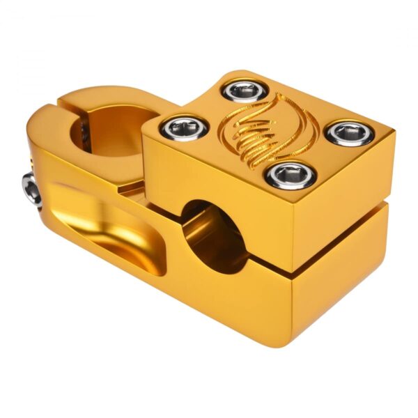 SE Racing SE Bikes Narler Stem GOLD 1 18 55mm Reach CNC Machined 6061 Aluminum Retro-inspired SE Racing Narler Stem in GOLD. CNC machined 6061 Aluminum, 55mm reach, SE Wings Logo. Fits 1-1/8' threadless forks. Available in 5 colors.