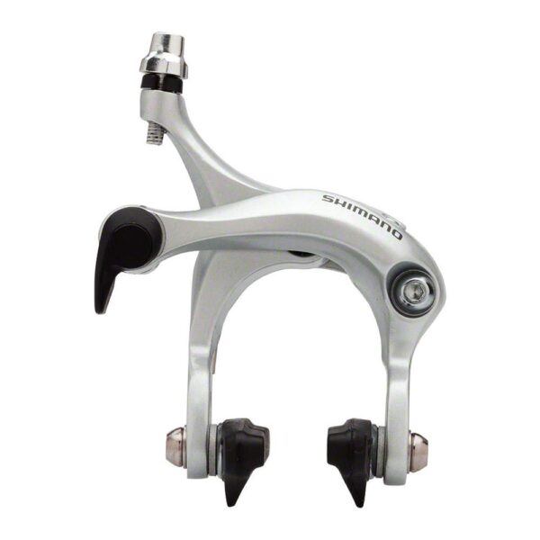 SHIMANO R451 Rear Mid Reach Road Caliper Silver Size nan Super SLR Enabled Enhance your bike's performance with the SHIMANO R451 Rear Mid-Reach Road Caliper. Compatible with various STI and brake levers, these calipers offer light action and precise brake power. Adjust toe-in brake shoes for optimal performance. Upgrade your cycling experience with these high-quality calipers.