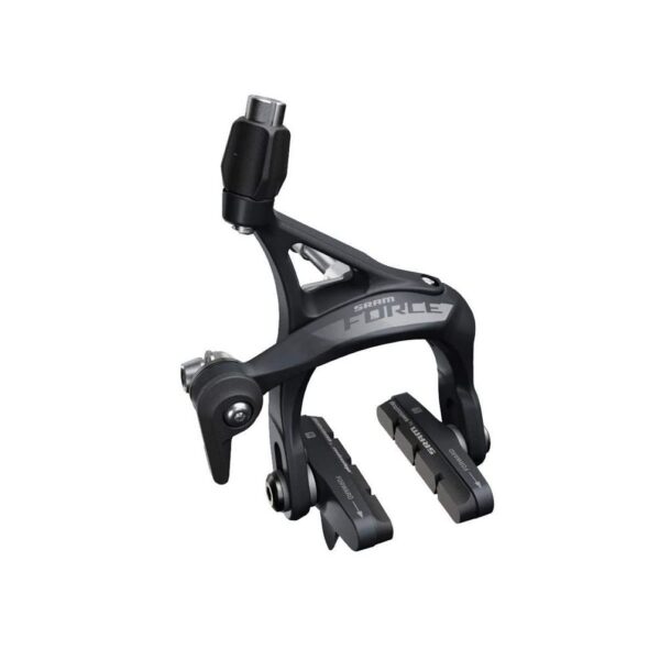 SRAM Force AXS Road Brake Caliper D1 Front Dual Pivot Design Wireless Force eTap AXS Enhance your road biking experience with the SRAM Force AXS Road Brake Caliper. Dual pivot design for power, wireless connectivity, and wider tire clearance up to 28c.