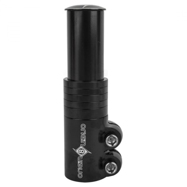 STEM RISER OR8 XTRA LIFT 105mm BLK 1 18 Origin8 Stem Riser Enhance your biking experience with the Origin-8 Extra-Lift Stem Riser in sleek black. Elevate your handlebars with the Stem Riser Or8 Xtra-lift 105mm for a comfortable and stylish ride.