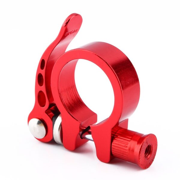 Seat Clamp 34.9 Bike Quick Release Seat Post Clamp with Clamp Lever Red 34.9 VGEBY Adjust your bike seat easily with Seat Clamp 34.9. Made of premium aluminum alloy, lightweight, and wear-resistant. Easy installation for a smooth cycling experience.