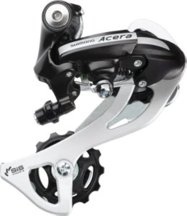 Shimano Acera M360 8 Speed Rear Derailleur Black SmartCage Size Brand SHIMANO Upgrade your bike with the Shimano Acera M360 8-Speed Rear Derailleur in sleek black. Featuring SmartCage technology for precise shifting, this derailleur is a must-have for cycling enthusiasts.