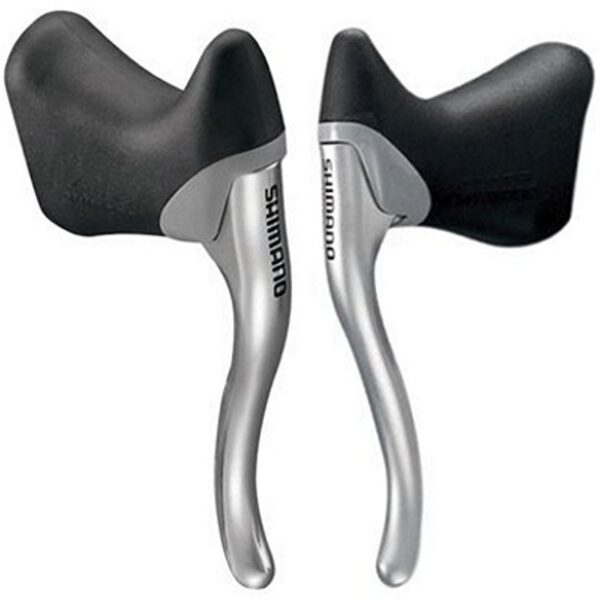 Shimano BL R400 Road Drop Brake Levers Set Black Short Pull 129g Enhance your bike's performance with the Shimano BL-R400 Road Drop Brake Levers Set in sleek black. These lightweight levers feature an aerodynamic design with aluminum construction for durability. Compatible with all dual pivot brakes, they offer precise short pull actuation. Sold in pairs.