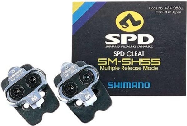 Shimano SM SH56 SPD Cleat Sets Brand SHIMANO Size Allow your shoe to be disengaged by rolling or twisting the foot in any direction. Cleat releases with upward force, reducing the risk of toppling over. Compatible with all open design pedals.