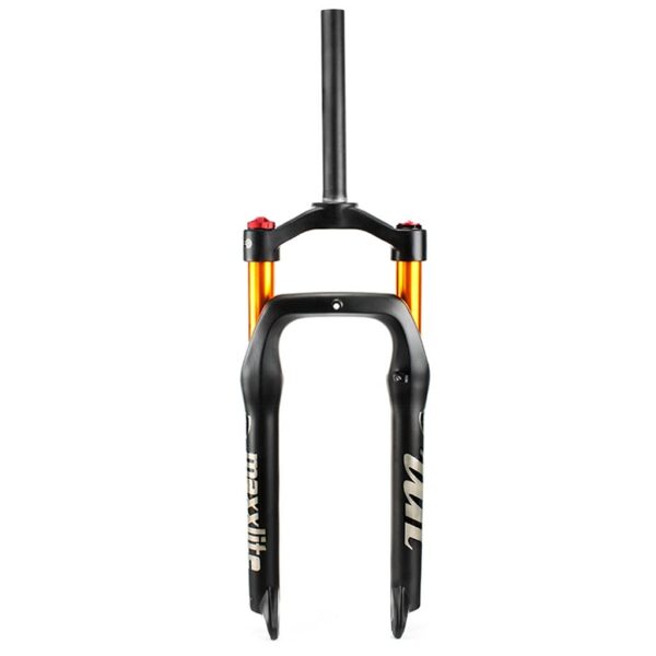 Snow Bike Fork 20 26 inch 4.0 Fat ATV Pneumatic Shock Absorber Front Fork Quick Release Suspension Electric Car Fork aiNPCde 20inch Enhance your biking experience with the Snow Bike Fork! Choose between 20 or 26 inches with 125mm stroke. Made of durable aluminum and magnesium alloy, enjoy stable control and protection during outdoor cycling. Upgrade your ride with the 32mm inner tube providing excellent work and easy installation. Perfect for snow and ATV bikes.