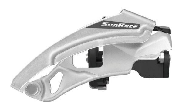 SunRace FD M300 Front Derailleur 28.6 34.9 3x78 Dual Pull Heavy Duty Steel Derailleur Upgrade your bike with the SunRace FD-M300 Front Derailleur. This heavy-duty steel derailleur in size 28.6-34.9 features 3x7/8 dual pull functionality for smooth gear changes.