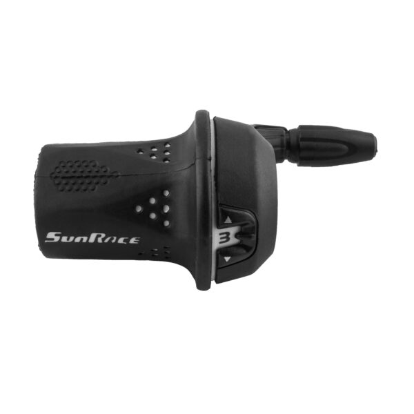 SunRace M21 Twist Shift Front 3 Speed Gray SunRace Sunrace M2 Twist Shifter Enhance your biking experience with the SunRace M21 twist shifter in Gray. Achieve precise gear shifts with the Sunrace M2 Twist Shifter. Light Action Shift and Galvanized Cable for smooth rides.