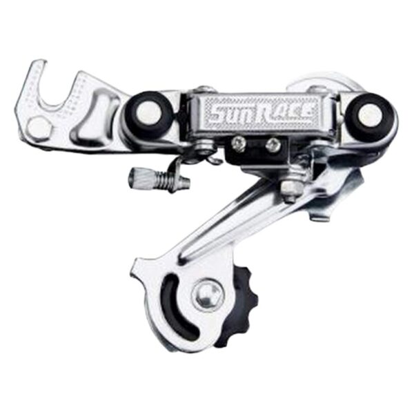 SunRace Rear Friction Derailleur RD M10 Sunrace Rdm10 Sgs Frict Direct Sl Upgrade your bike with the SunRace Rear Friction Derailleur RD-M10. This affordable replacement part from SunRace ensures smooth gear shifting. Please note that this does not include a hanger.