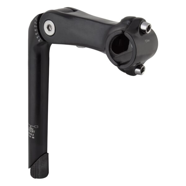 Sunlite Adjustable Quill Stem Forged Alloy 22.2x110x180mm Black Enhance your biking experience with the Sunlite Adjustable Quill Stem. Crafted from forged alloy, this stem offers a versatile 0-60° angle adjustment and a sturdy 180mm quill length. Safety certified for your peace of mind.