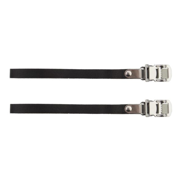 Sunlite Leather Toe Straps Real Leather 420mm Heavy Duty Buckle Classic Design for Caged Pedals Upgrade your cycling gear with Sunlite Leather Toe Straps. Crafted from real leather with a heavy-duty metal buckle, these 420mm straps are ideal for classic road bikes and commuters. Compatible with most toe clips and cages.